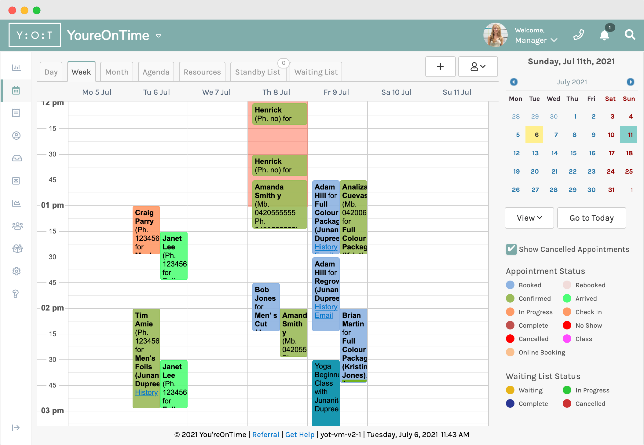 Appointments | You'reOnTime Appointment Booking Software